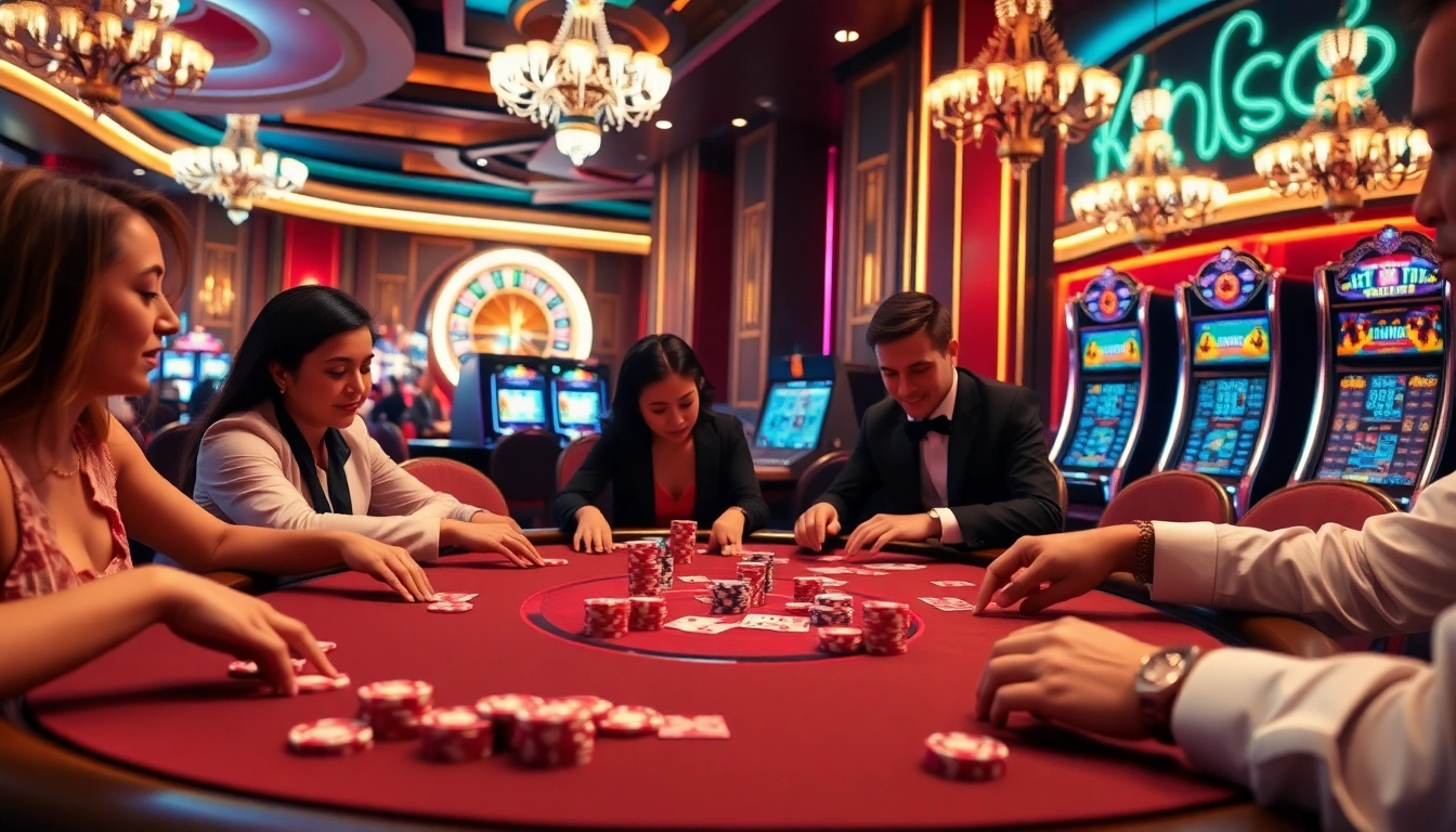 Experience high-stakes gaming at https://hot789.live/ with vibrant casino visuals of poker and roulette.