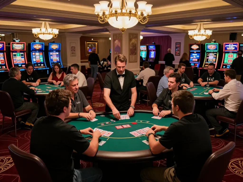 Players enjoying poker at LV88 casino with dynamic gameplay and luxurious ambiance