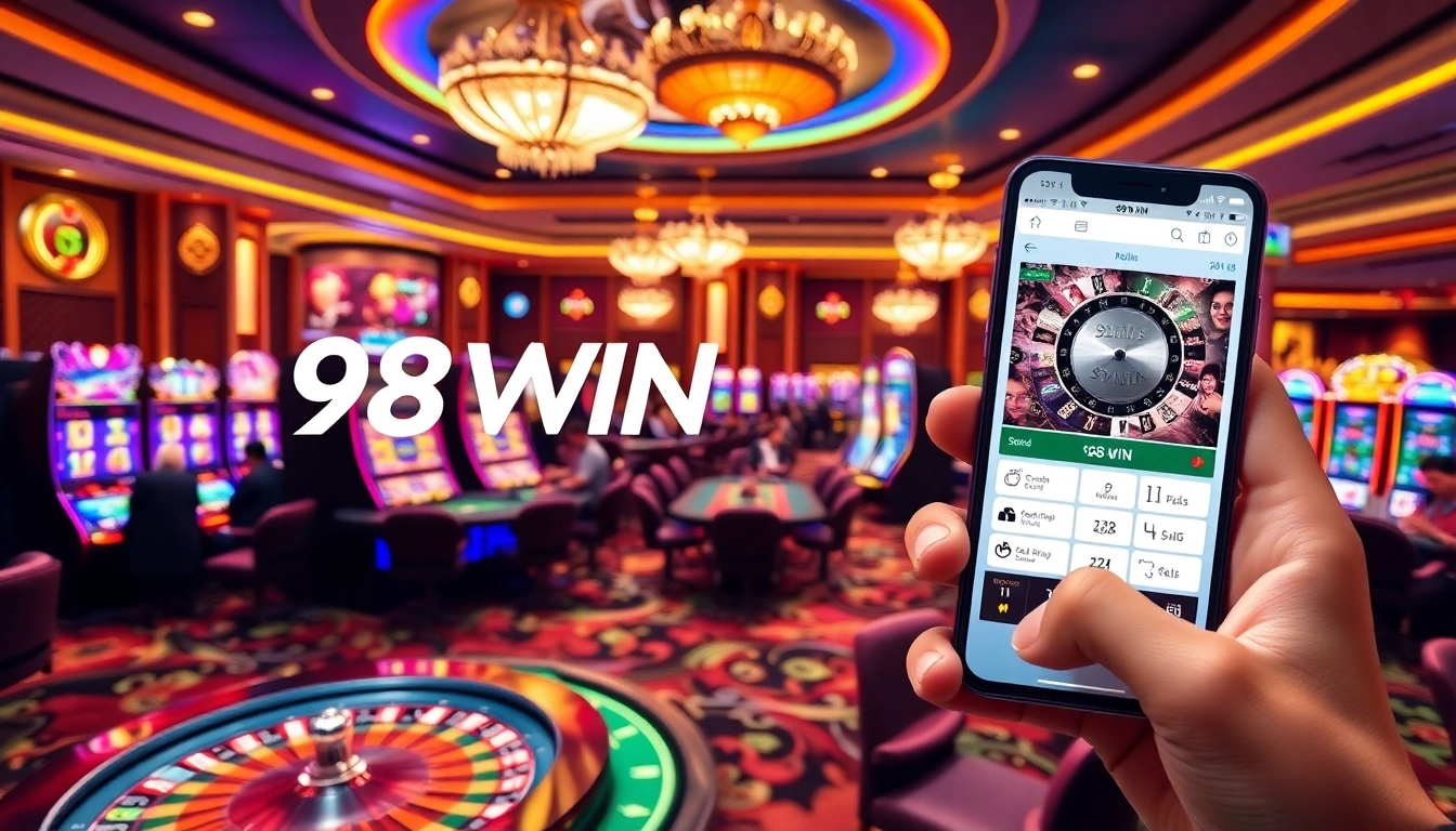 98WIN offers thrilling gaming experiences with vibrant casino visuals and engaging gameplay.