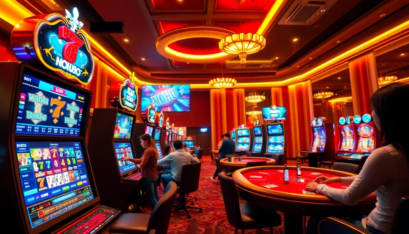 Experience the excitement of NOHU90's vibrant online casino environment.