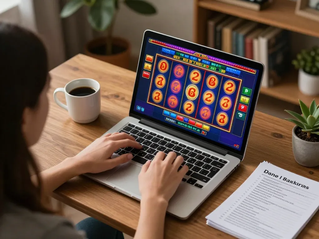 Play online slots on https://ta88.nl/ with a cozy home setting featuring colorful game interface