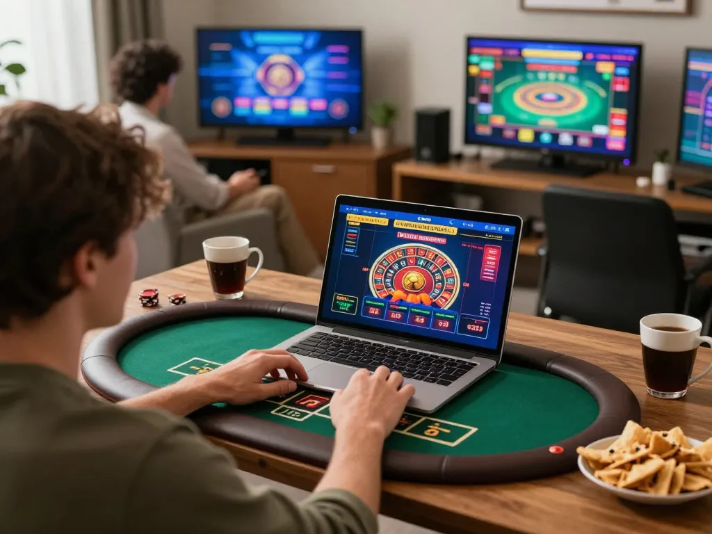 Engaging online gaming experience at https://vk88.vc/ featuring live dealer tables and a cozy home environment