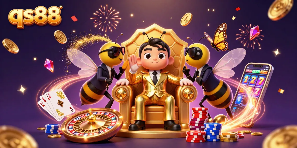 Experience the dynamic world of qs88 with spinning roulette, dazzling gems, and vibrant casino action.