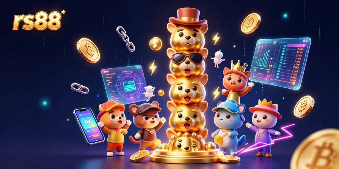 Engage with rs88's thrilling 3D casino experience featuring golden totem pole and crypto elements.