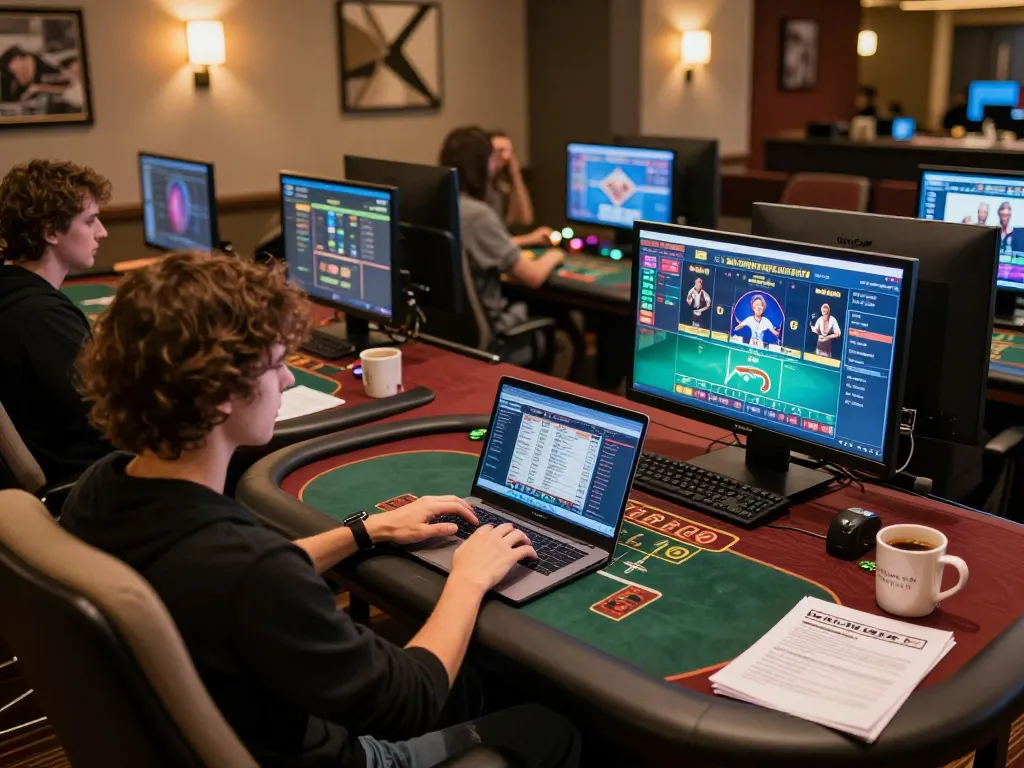 Players engaging in exciting LC88 online casino games from a cozy home setup, showcasing interactive gaming.
