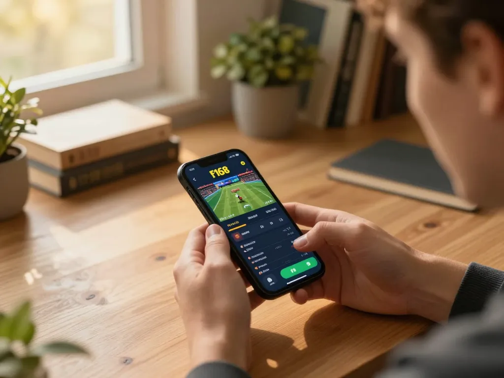 Experience mobile betting excitement with f168 app in a cozy home setting