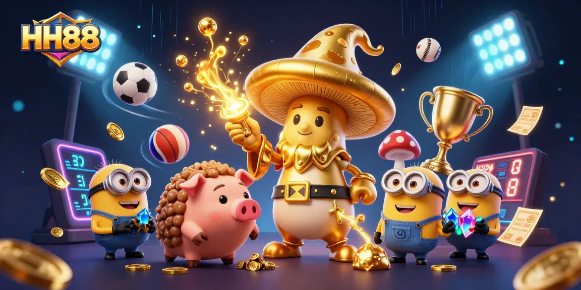 Win big at HH88 with dynamic sports-themed treasure hunting illustrated in 3D magic.