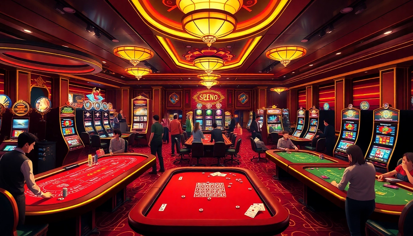 Players experiencing excitement and luxury at https://zing88.design/ casino with vibrant lights and immersive games.