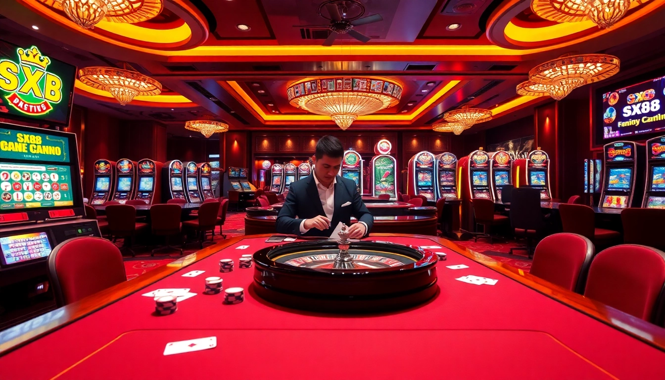 Experience thrilling gameplay at sx88 with vibrant casino tables and live dealers.