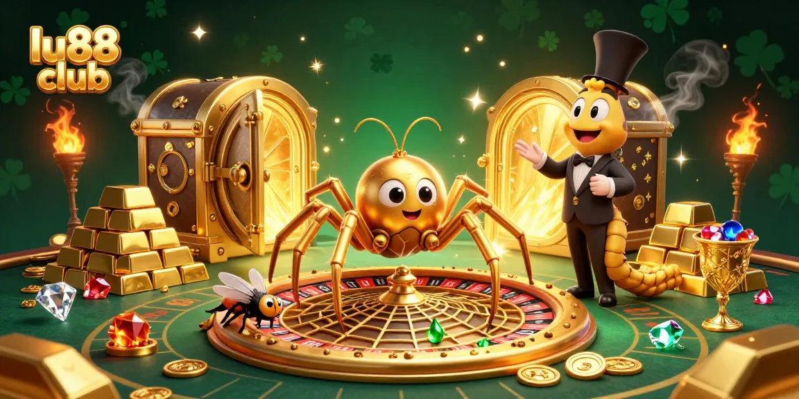 Bet big with lu88 club as cartoon characters illustrate stunning casino scenes.