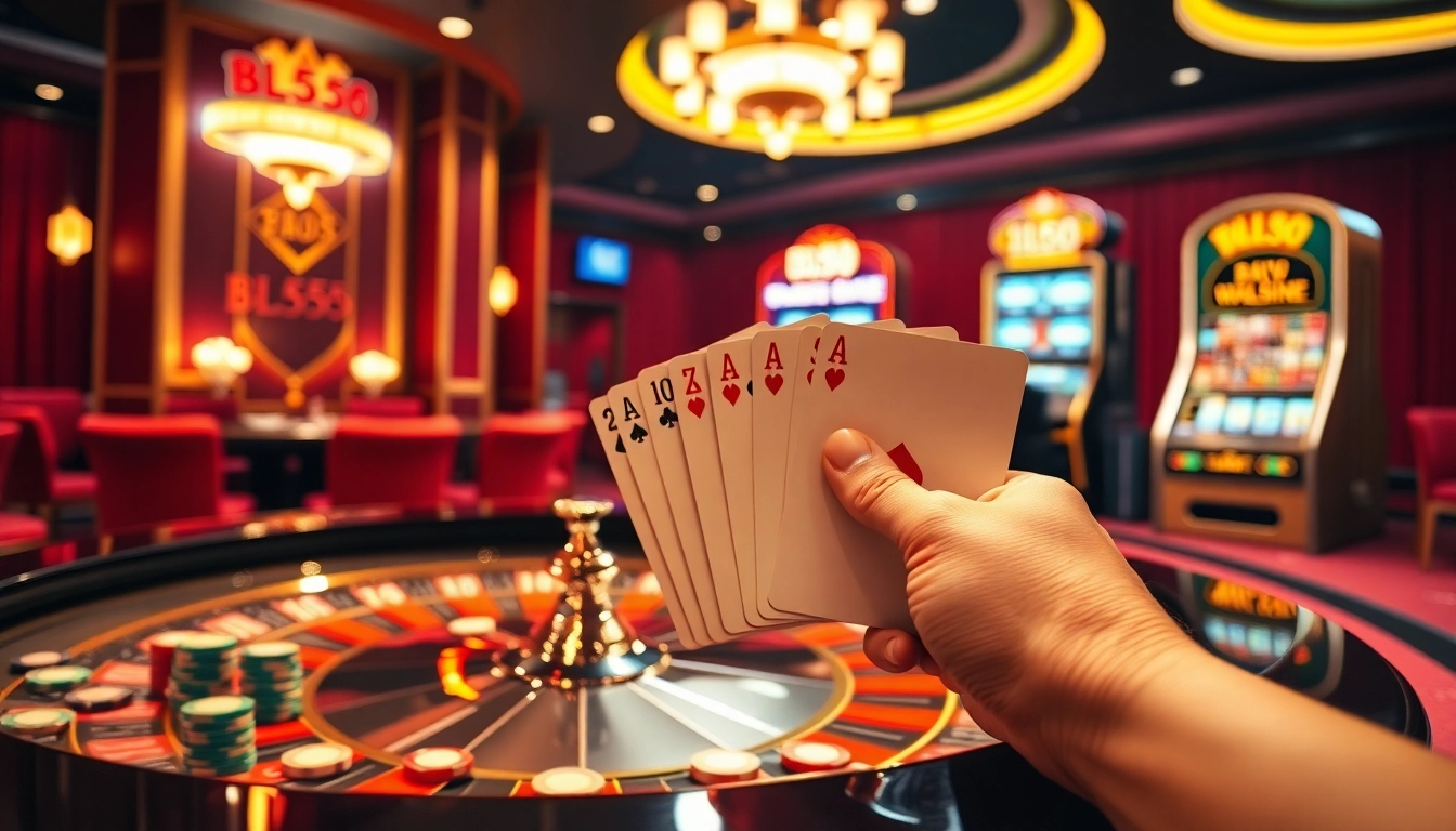 Experience the excitement of winning at BL555 with vibrant casino games and happy players.
