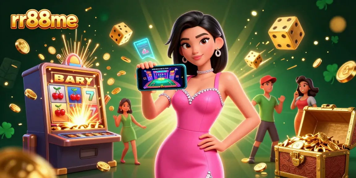 Experience thrilling games at rr88me with a stunning live dealer casino illustration.