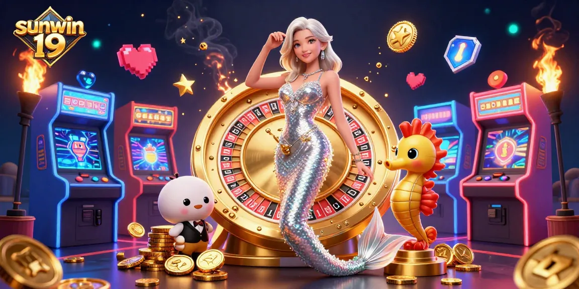 Play exciting games like sunwin 19 at a vibrant casino with stunning visuals and engaging elements.