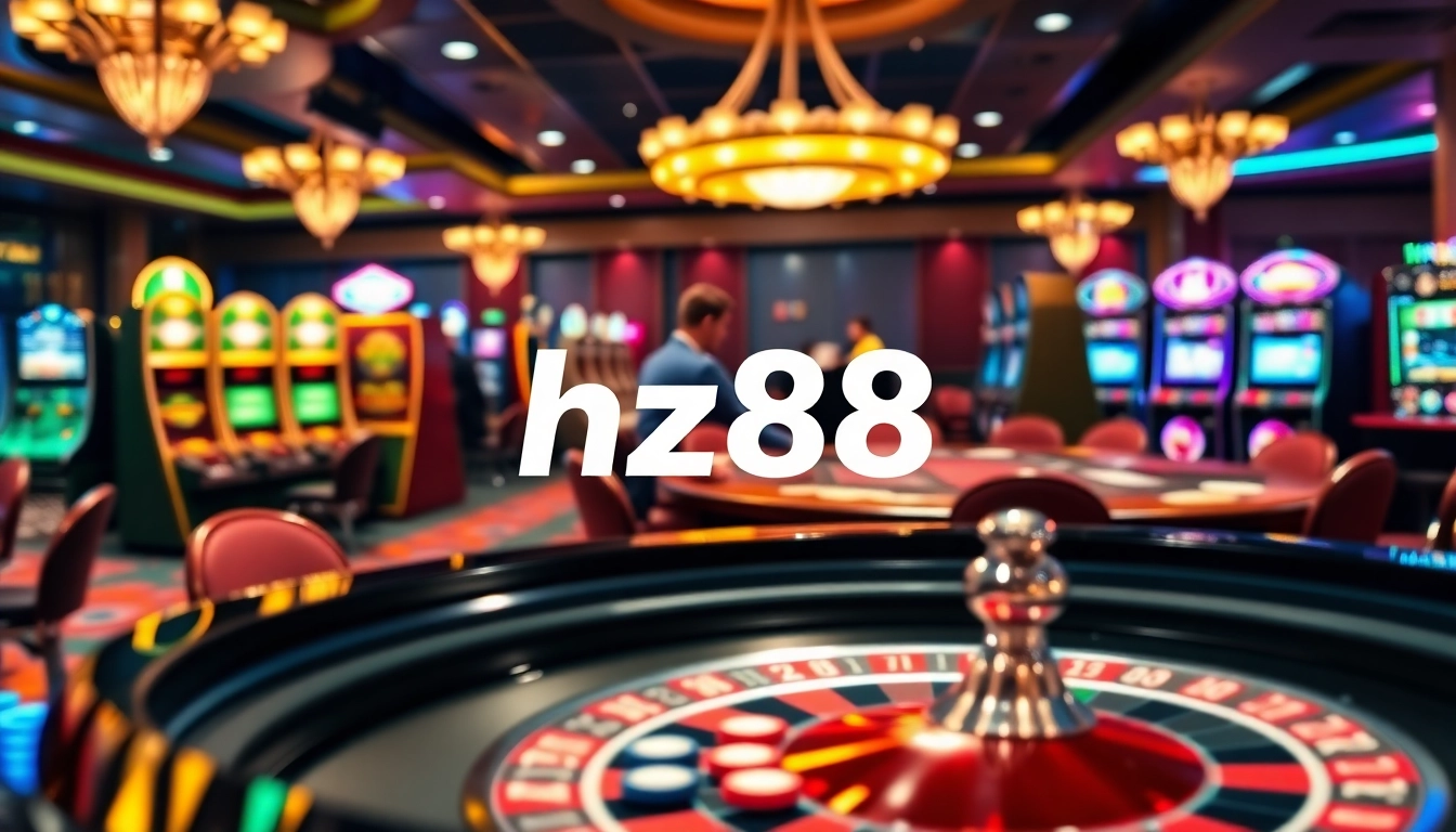 Experience the thrill of online gambling at hz88 with a luxurious casino atmosphere.