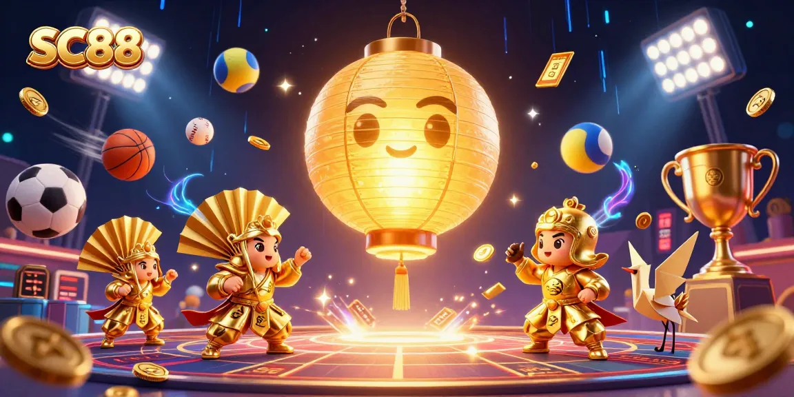 Experience winning moments at SC88, featuring vibrant casino elements and action-packed gaming energy.