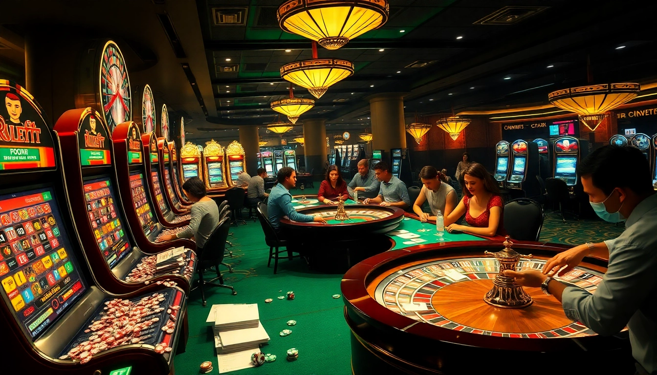 Experience the thrill of De bet with dynamic casino gameplay featuring roulette and slot machines.