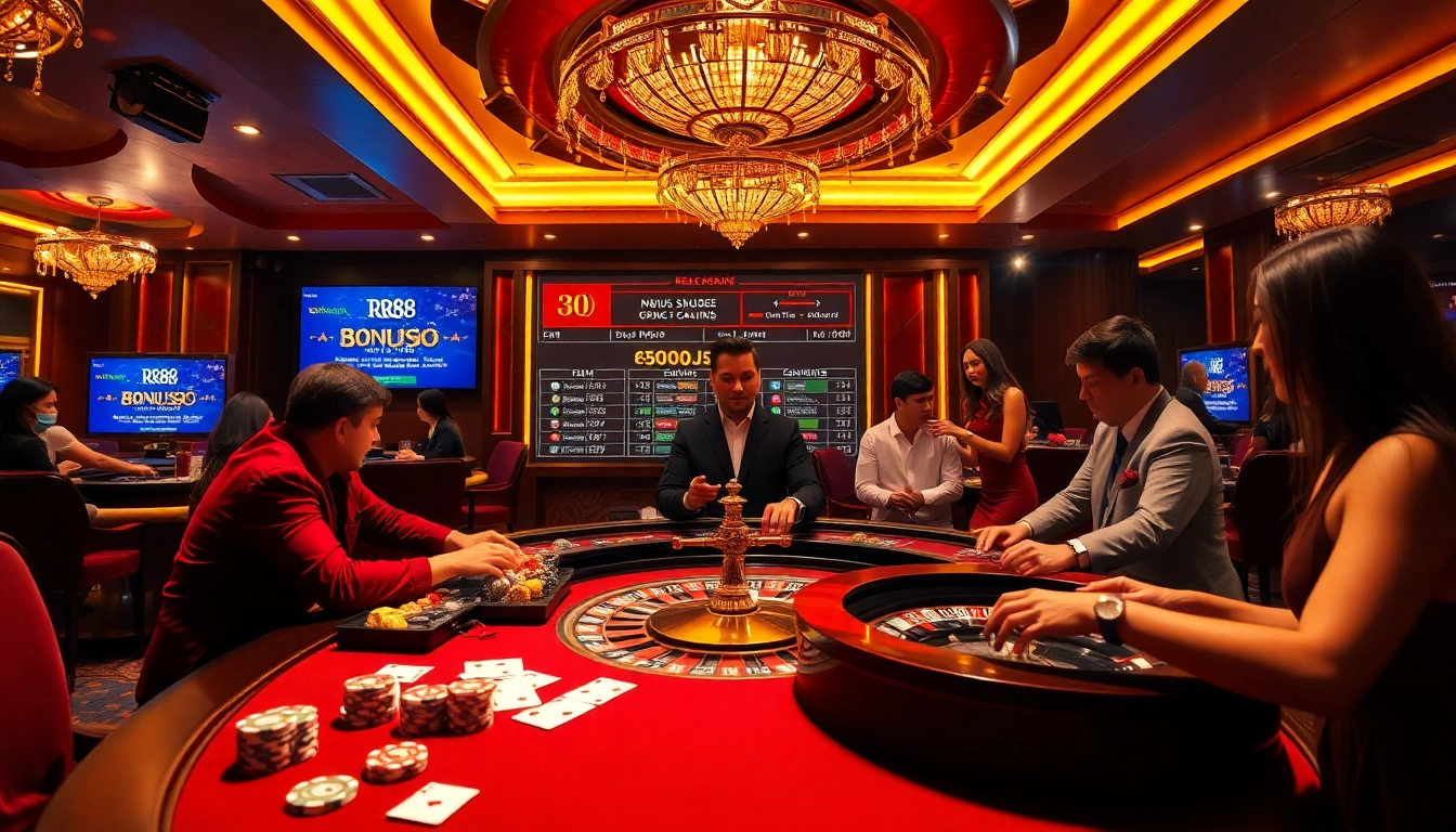 Experience the thrill of gambling at https://rr88.black/ with poker chips and roulette wheels.