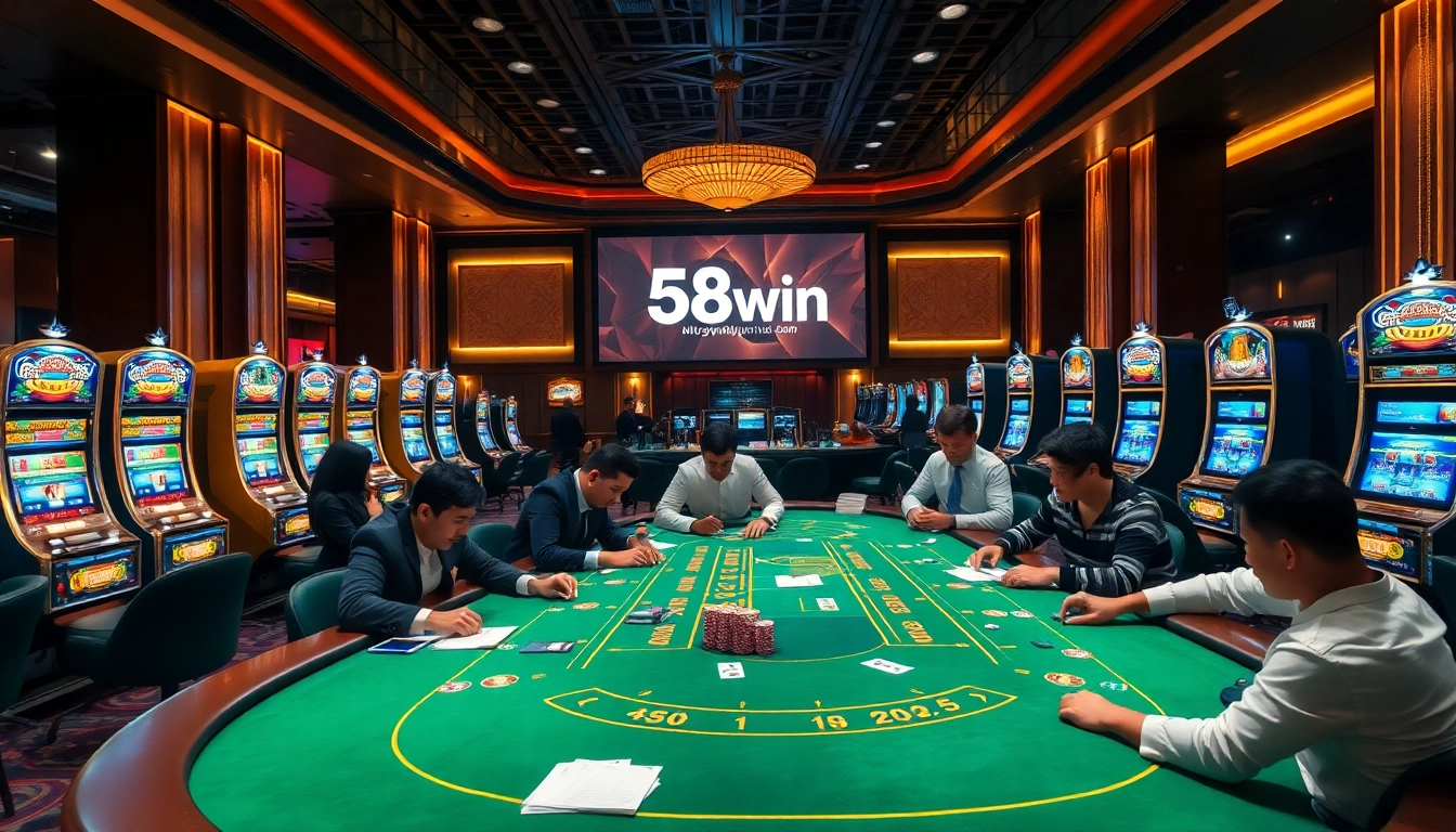 Experience the thrill of live betting at 58WIN with engaging casino games and high stakes.