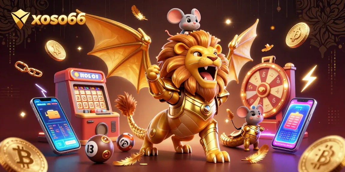 Xoso66 launches vibrant lottery experiences with a thrilling animated chimera and mini games.