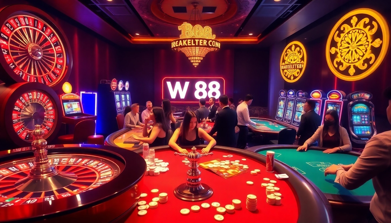 Win big at W 88 with an exciting online casino experience featuring vivid slot machines.
