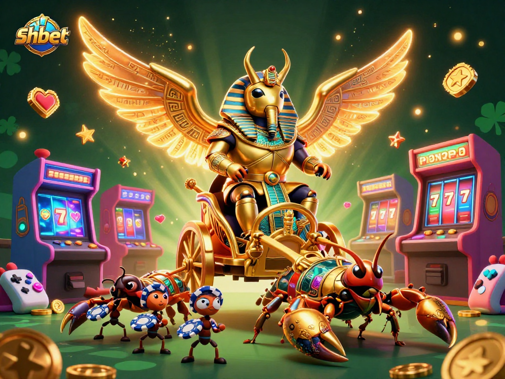 Experience exciting gameplay at shbet with vibrant illustrations of casino games and engaging characters.