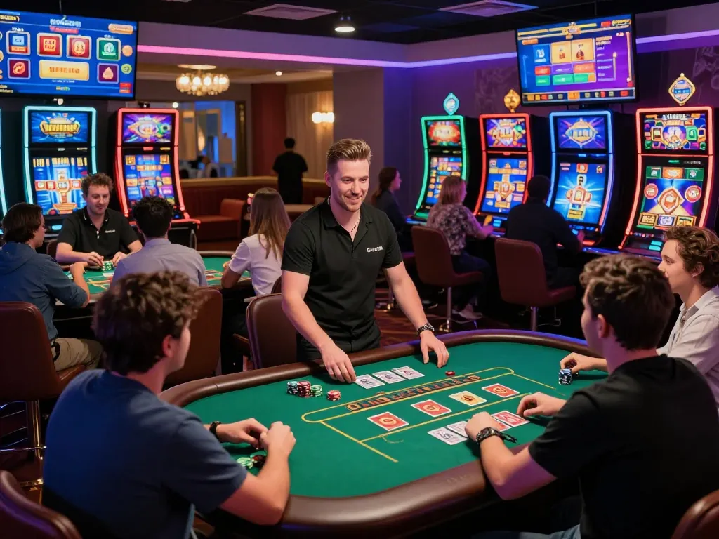 Players experiencing excitement at 79KING chính thức live casino with vibrant gaming atmosphere.