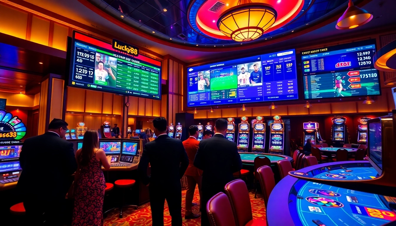 Experience thrilling sports betting at Lucky88, with live odds and elegant casino ambiance.