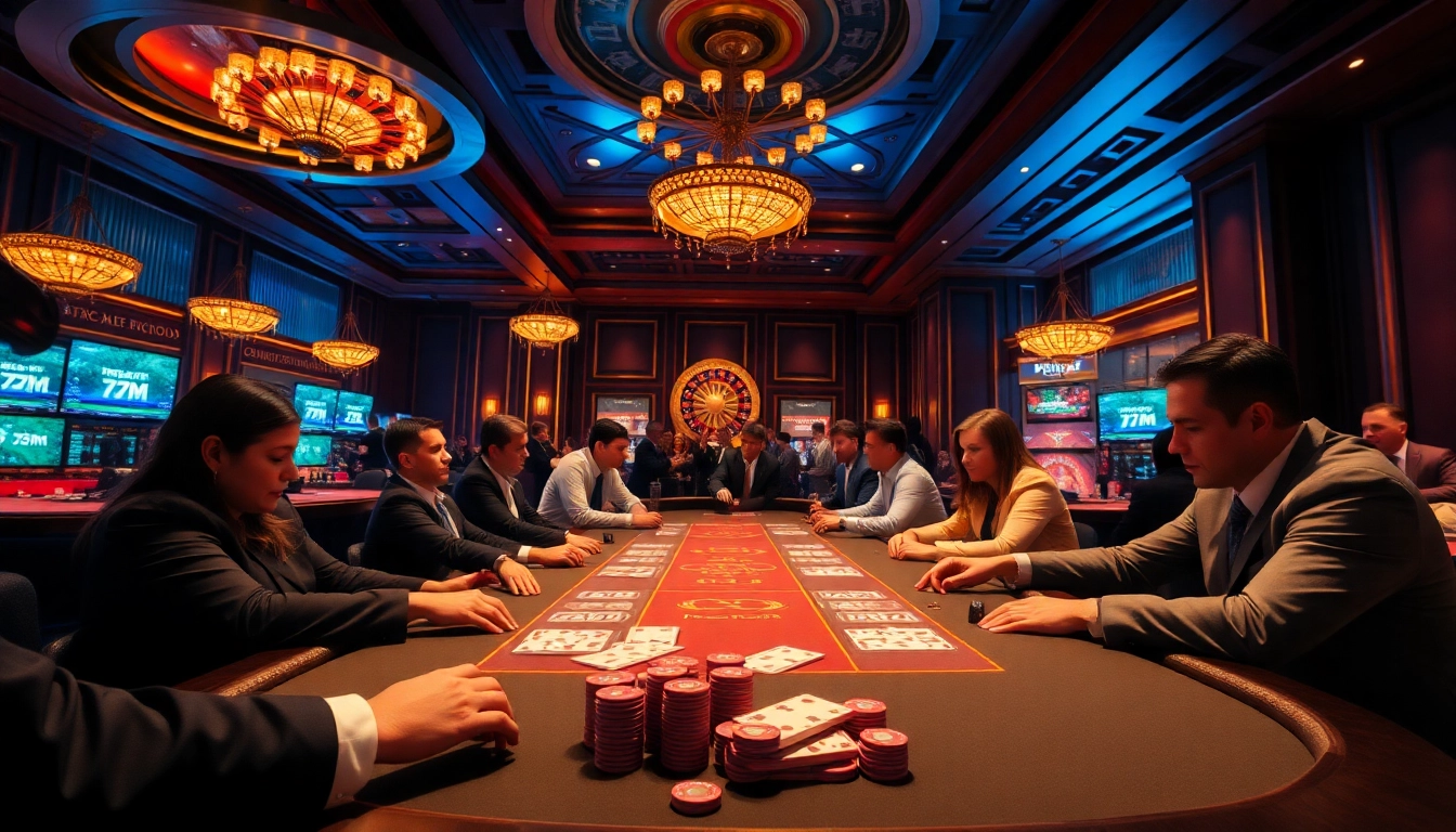 Experience thrilling sports betting with tỷ lệ trực tuyến 7m displayed at a vibrant casino table.