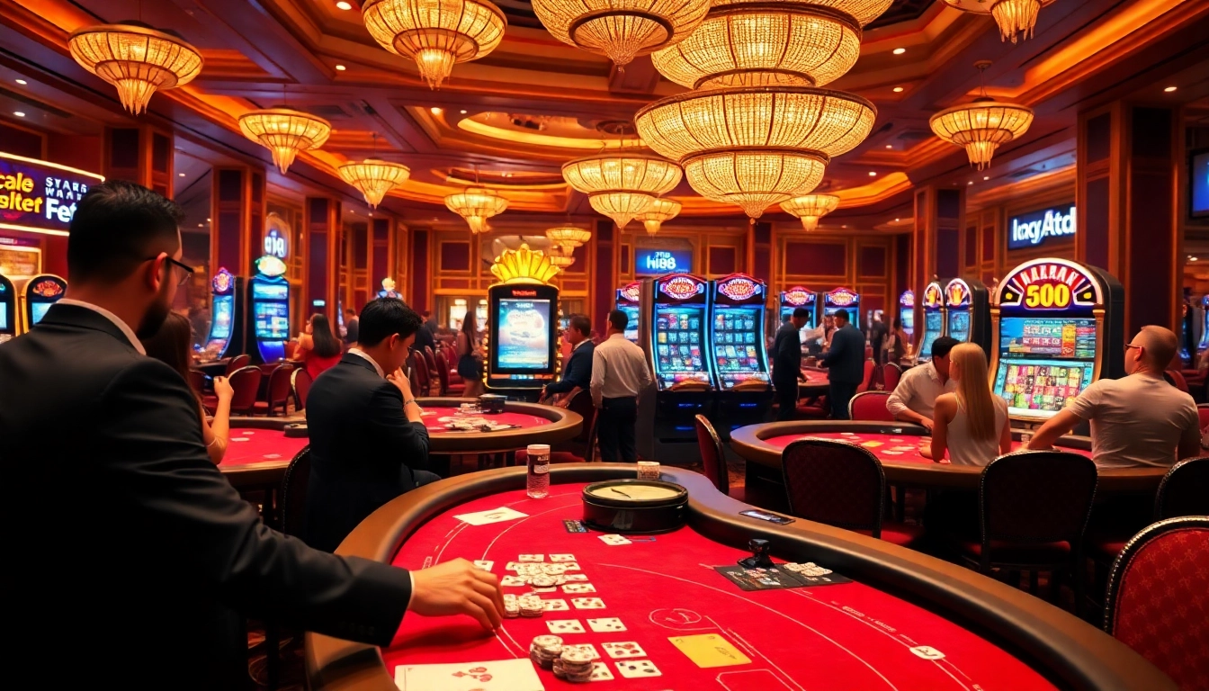 Experience the excitement of gambling at Hi88 with vibrant casino tables and winning moments.