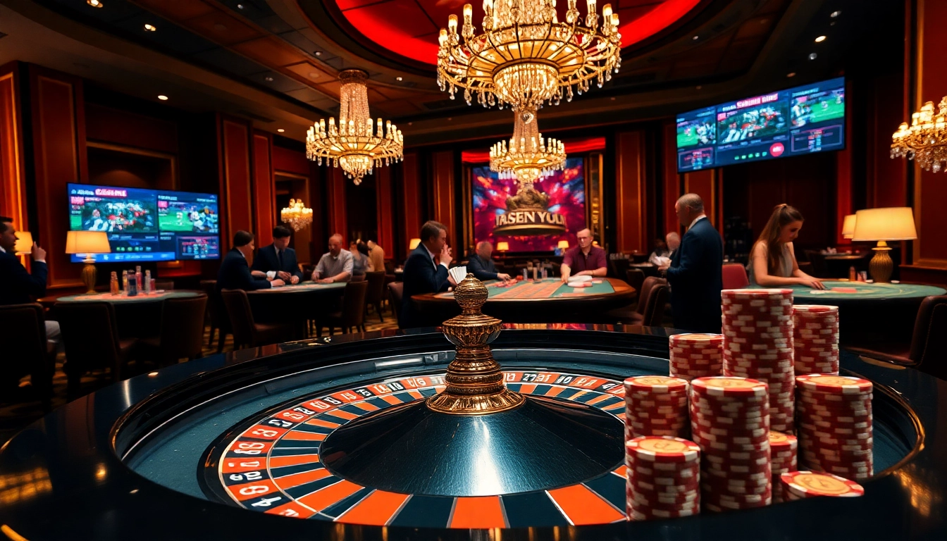 Experience thrilling gambling with live sports: ดูบอลสด and high-stakes players at casino tables.