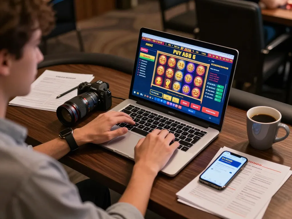 Players engaging with Fly88's online casino interface while enjoying a cozy gaming session.